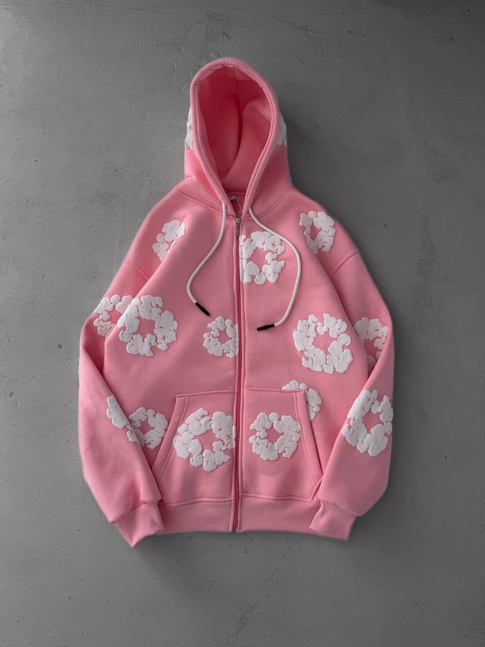 PEMBE DENİM TEARS HIRKA