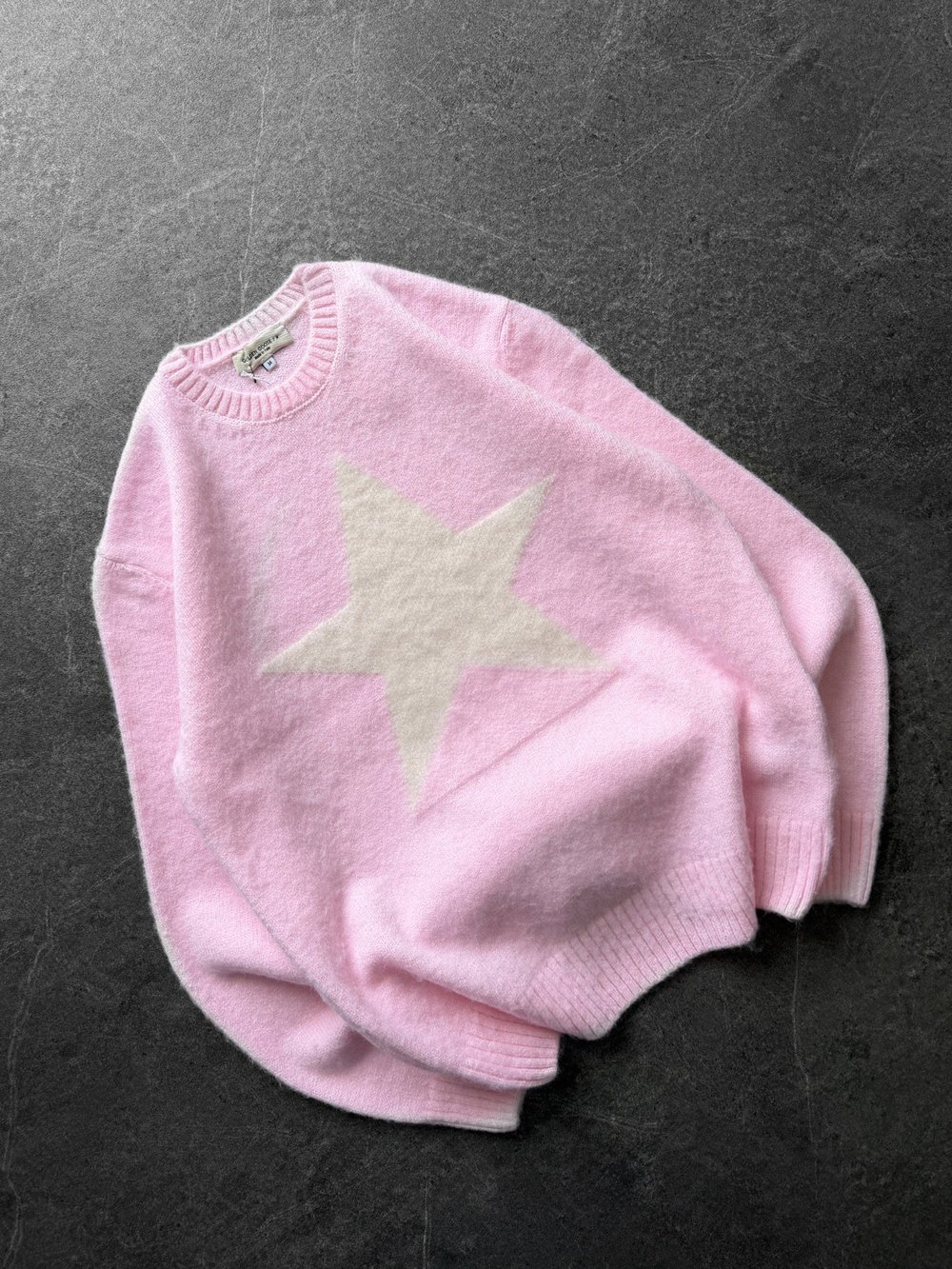 PEMBE GOOSE SAKALLI TRİKO KAZAK