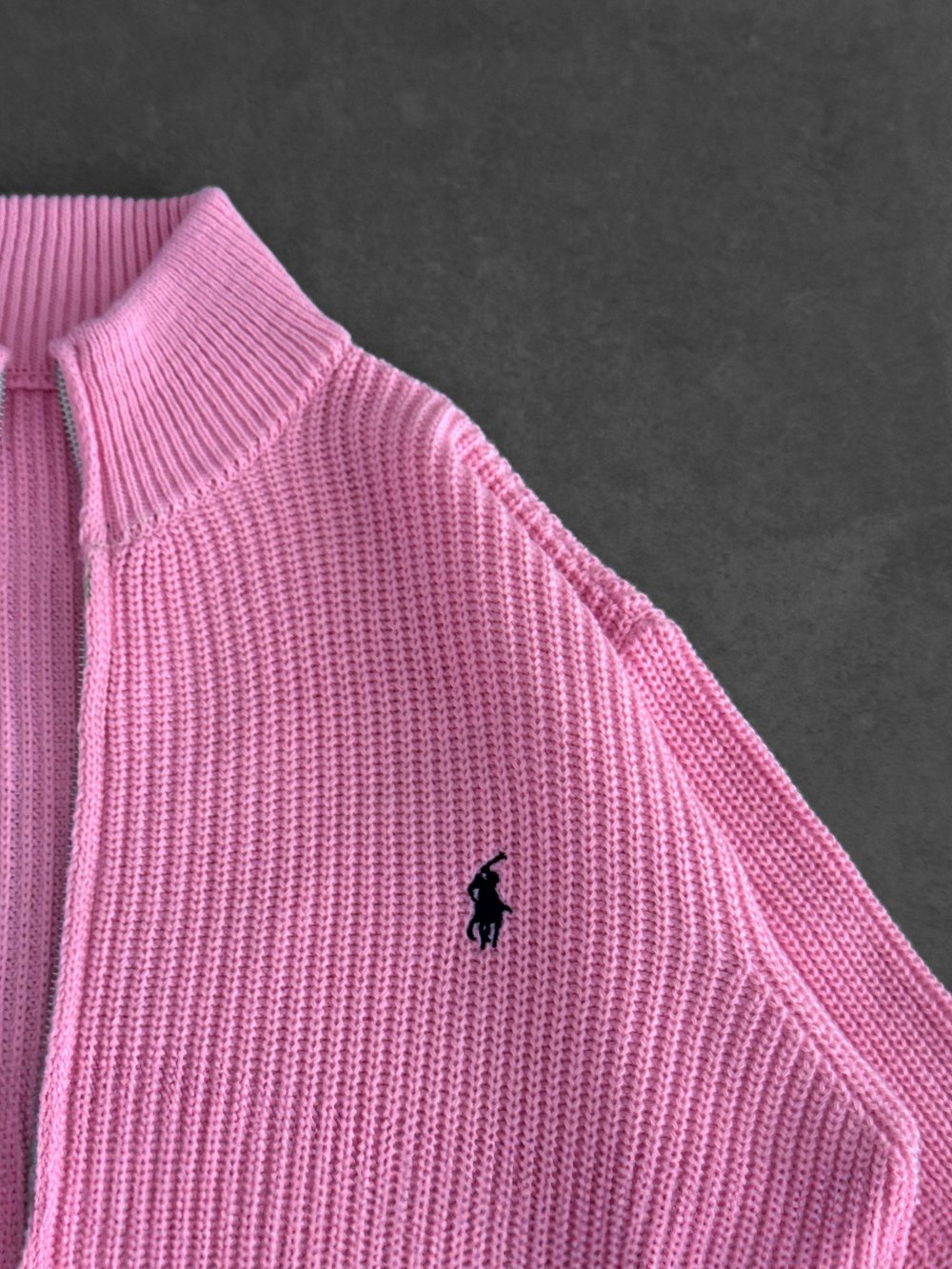 PEMBE POLO TRİKO HIRKA