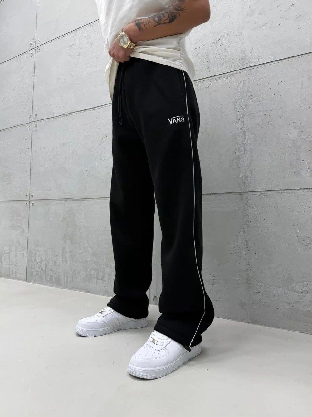 Siyah Dikey Vans Eşofman