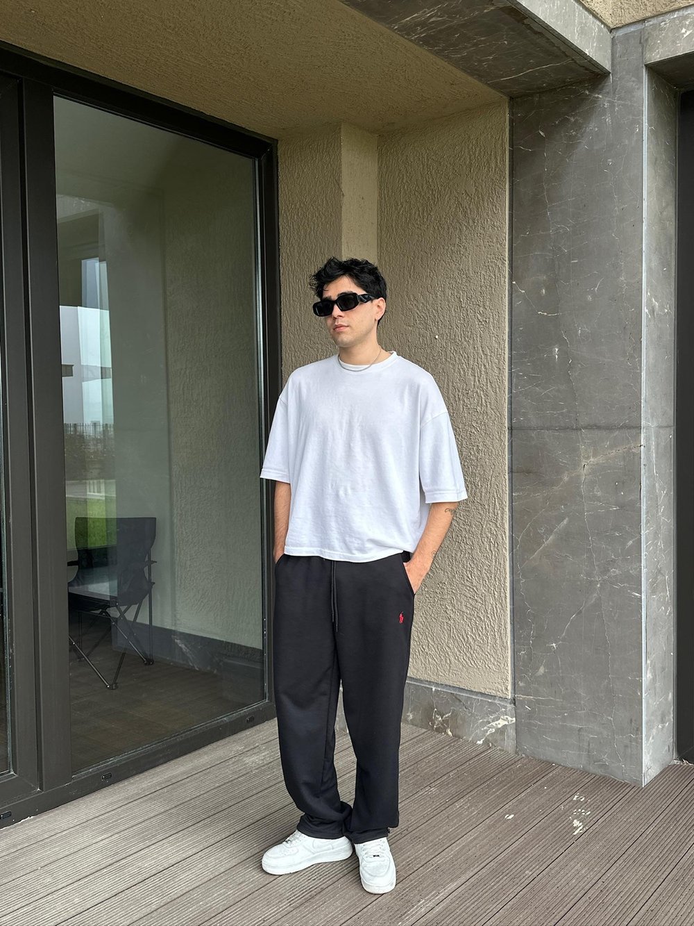 SİYAH FLEX POLO EŞOFMAN