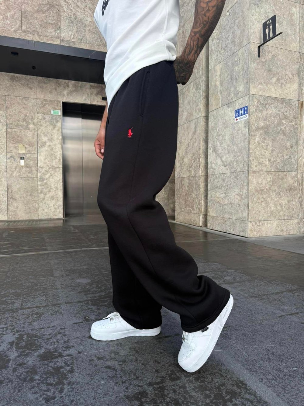 Siyah Polo Eşofman