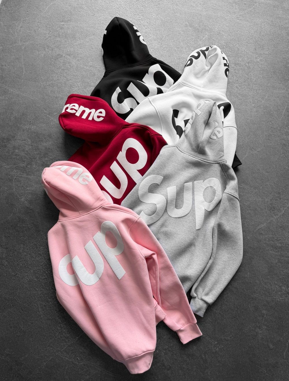 SİYAH SUPREME KAPŞONLU SWEAT