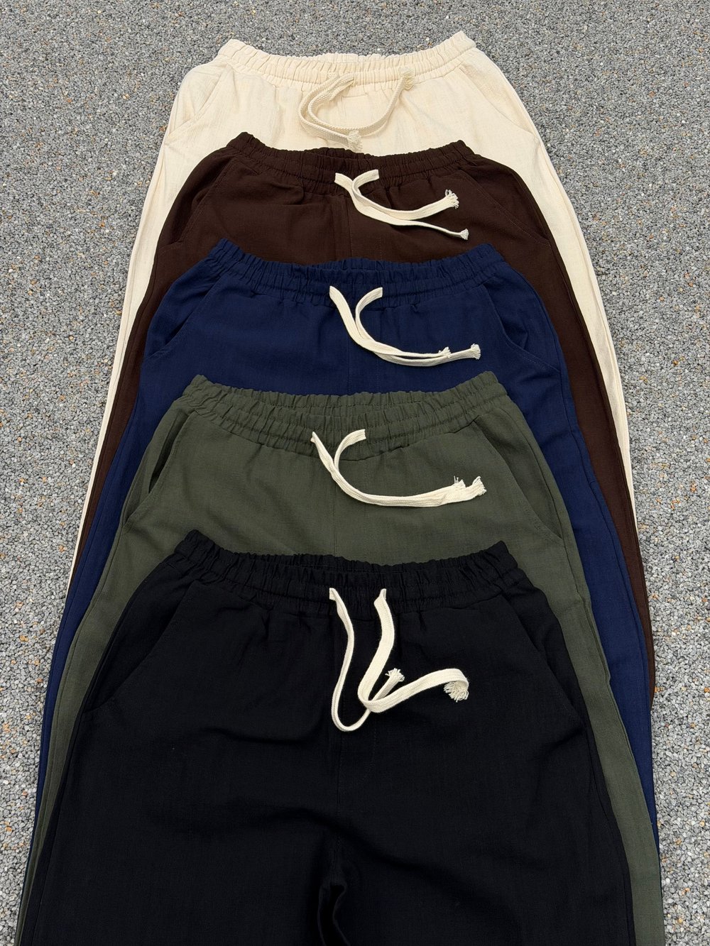 YEŞİL BAGGY KETEN PANTOLON