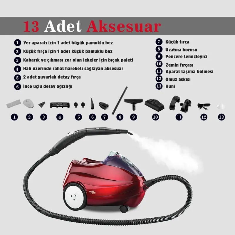 ALF Multi BT-122 Steam Force Multi Buhar Basınçlı Temizleyici