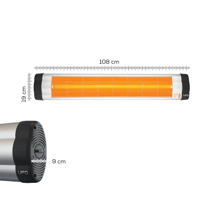 UFO Star 2900 W Duvar Tipi Isıtıcı - Termostatlı