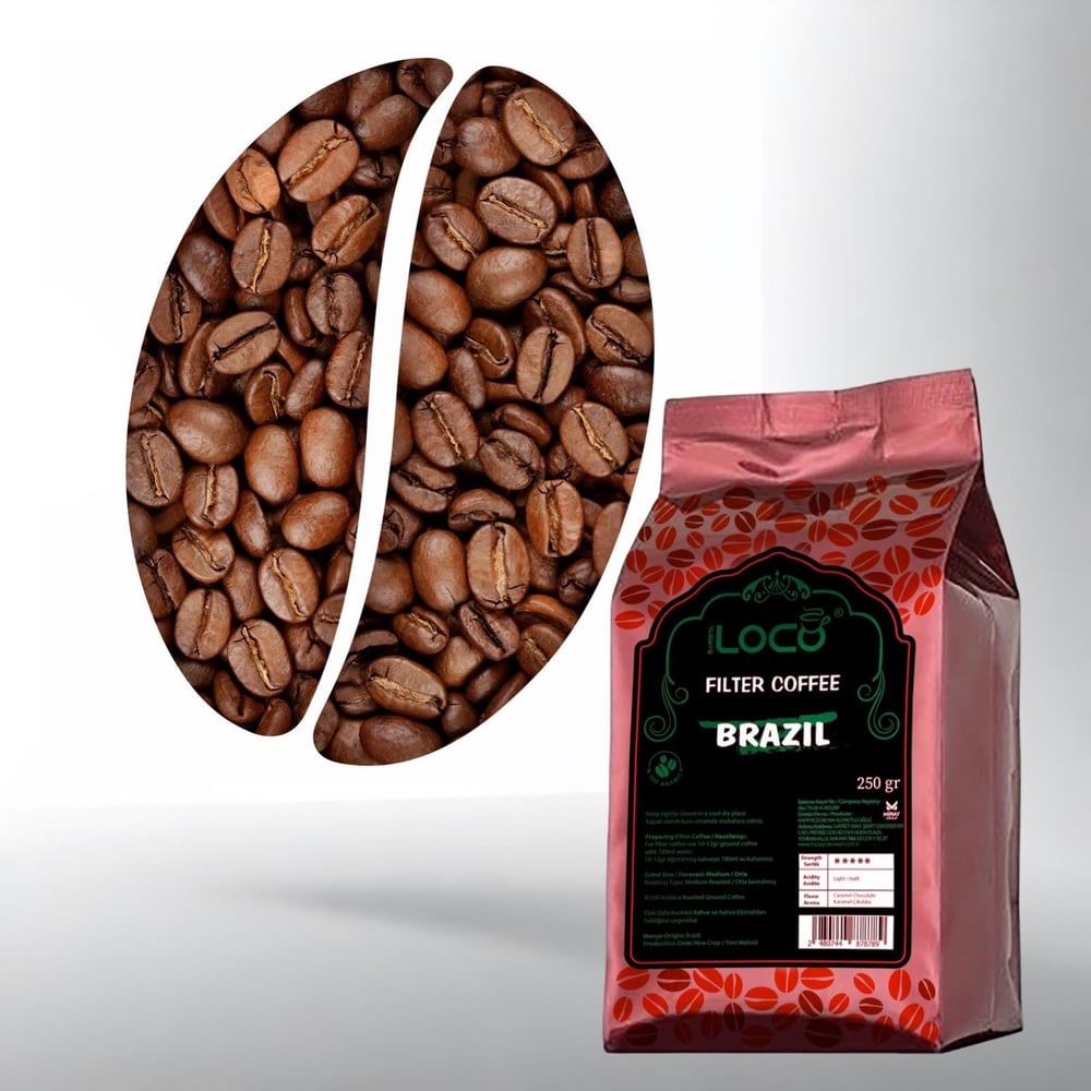 Barista Loco Filtre Kahve Brazil 250 gr