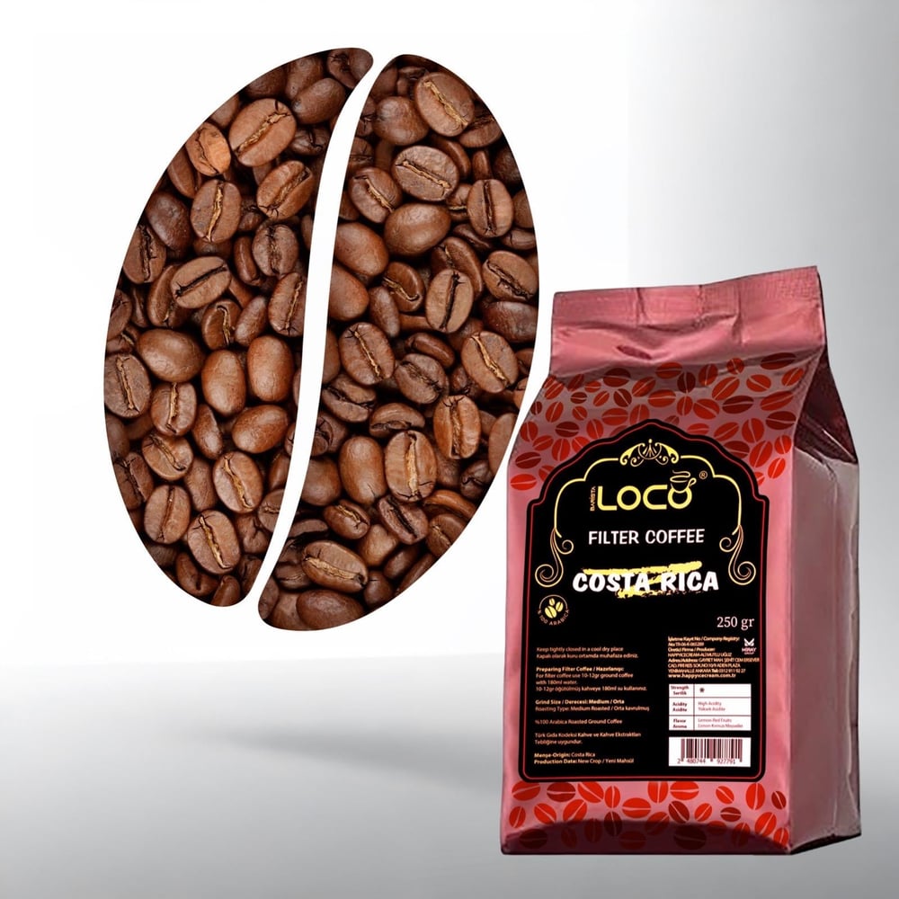 Barista Loco Filtre Kahve Costa Rica 250 gr