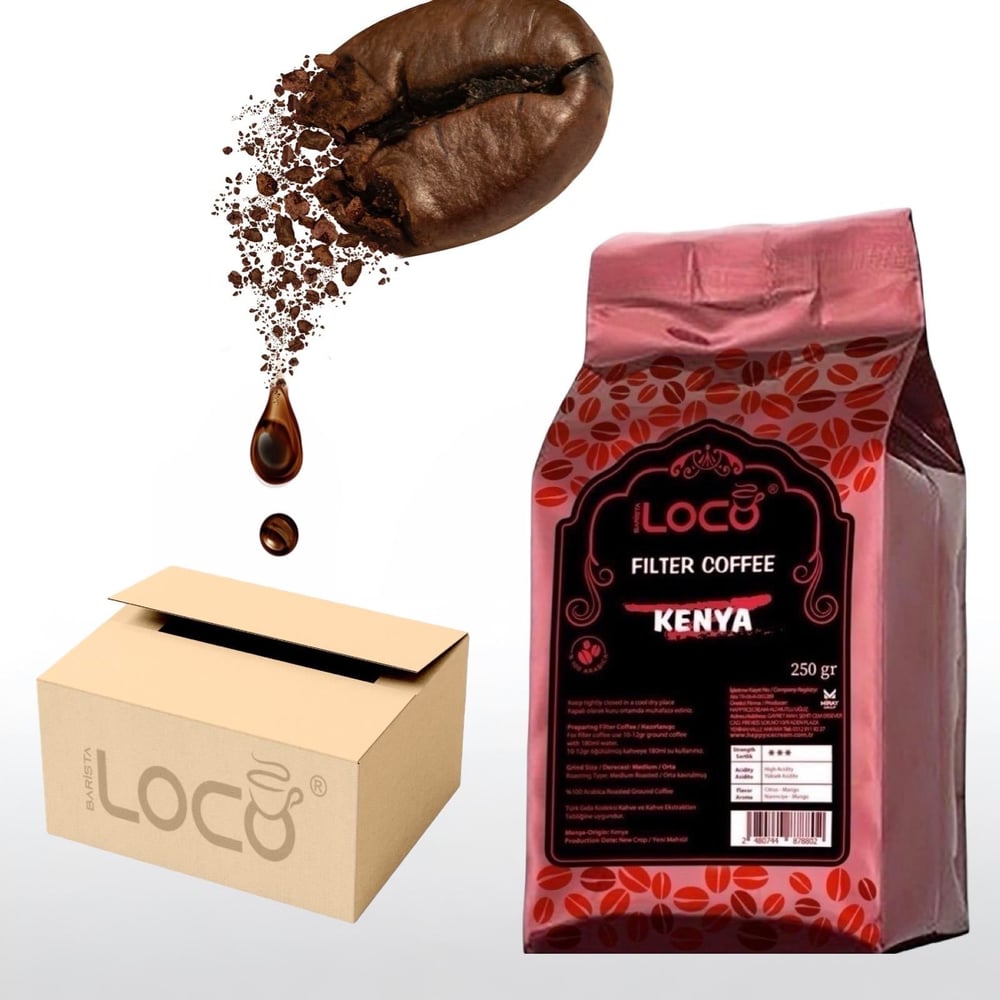 Barista Loco Filtre Kahve Kenya 250 gr x 12'li