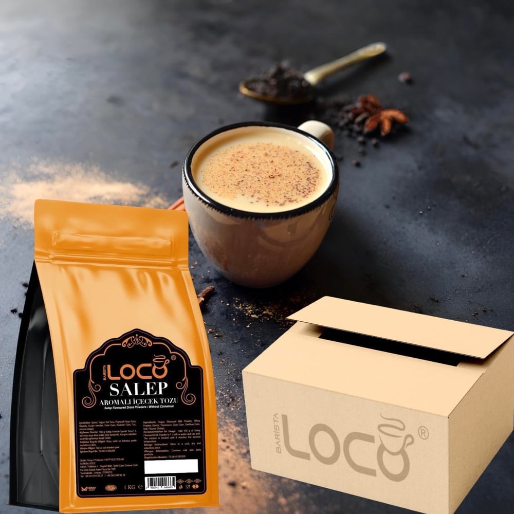 Barista Loco Sahlep Aromalı İçecek 1 Kg x 12'li