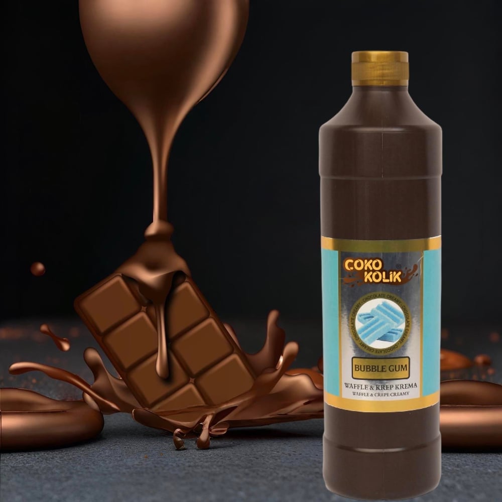 Çokokolik Waffle-Krep-Dondurma Sosu Bubble 1 Kg