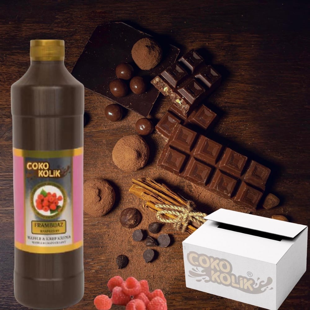 Çokokolik Waffle-Krep-Dondurma Sosu Frambuaz 1 Kg