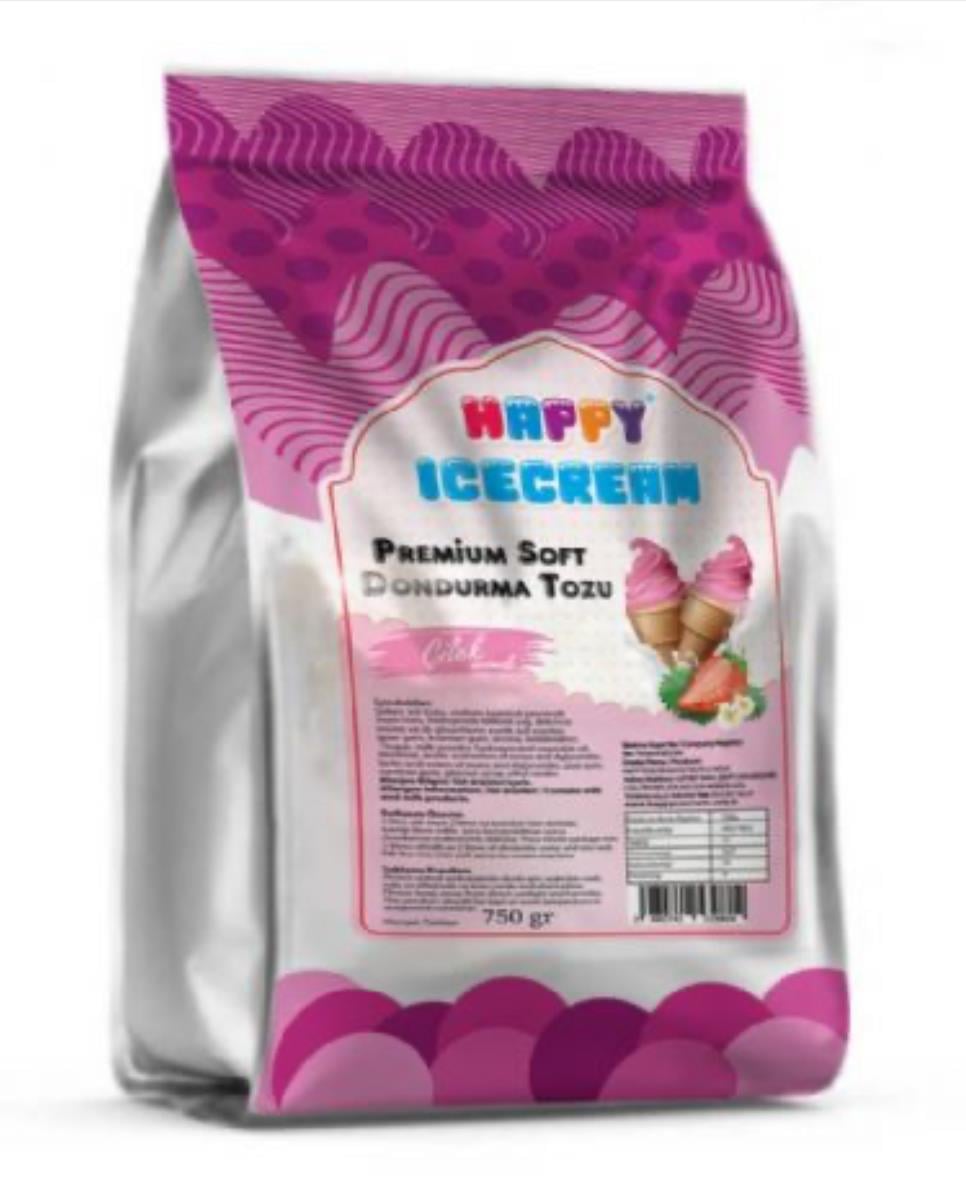 Premium Çilek Soft Dondurma Tozu 750 gr