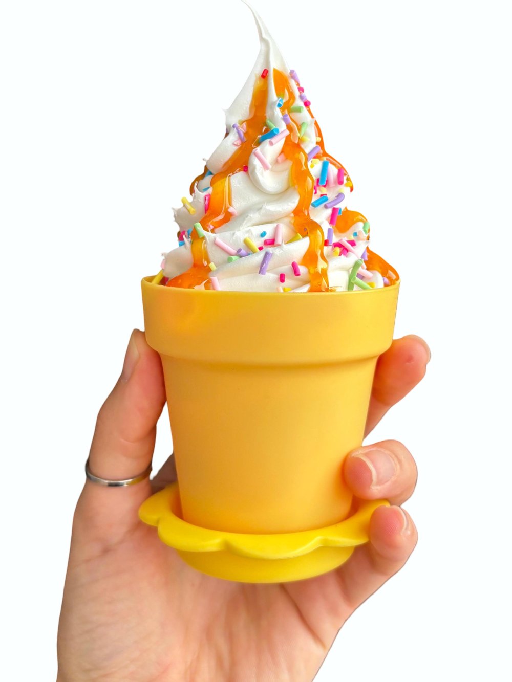 Vanilyalı Soft Dondurma Maketi Cup