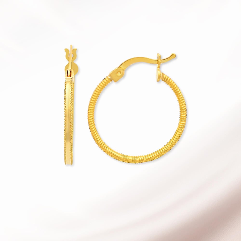 Ajda Küpe İnce Model 22K - KP072