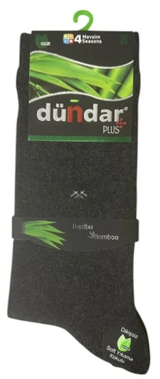 DÜNDAR BAMBU ERKEK ÇORABI DİKİŞSİZ UZUN ASORTİ