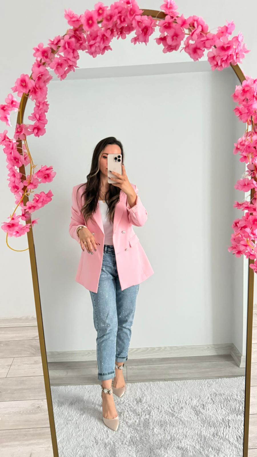 PEMBE BLAZER CEKET