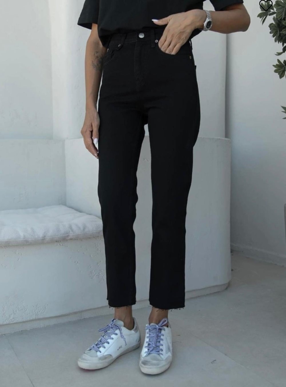 SİYAH LAZER KESİM MOM JEAN