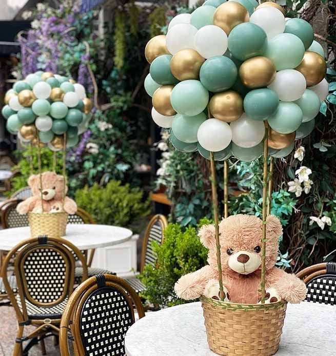 Ayıcıklı Masa Üstü Balon Dekoru