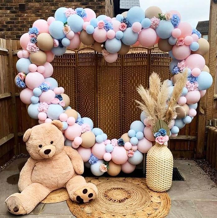 Gender Reveal Party Zincir Balon Süsleme