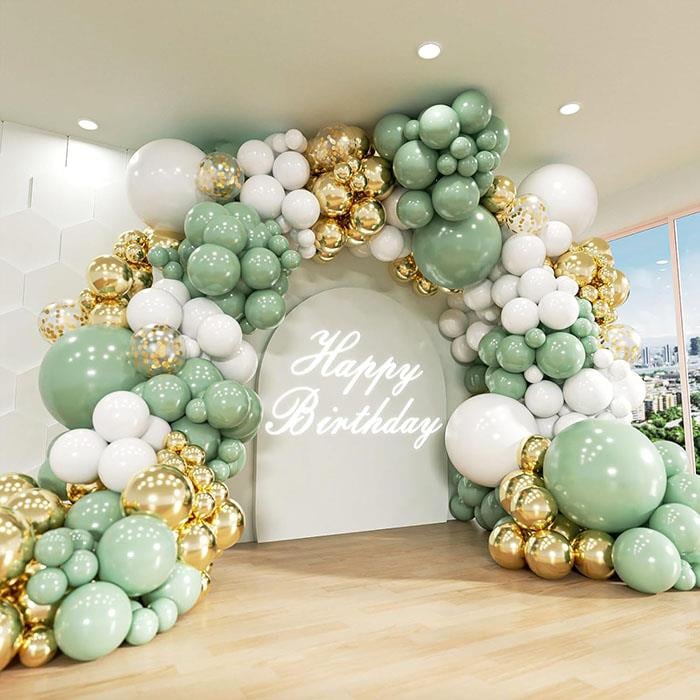 Mint Gold Zincir Balon Kurulumu Paketi