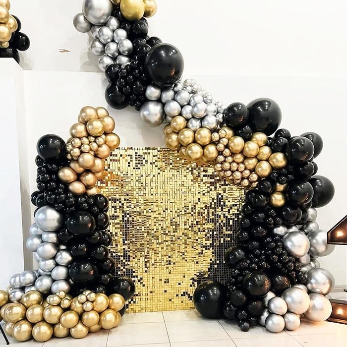 Siyah Gold ve Gümüş Premium Yetişkin Doğum Günü Paketi