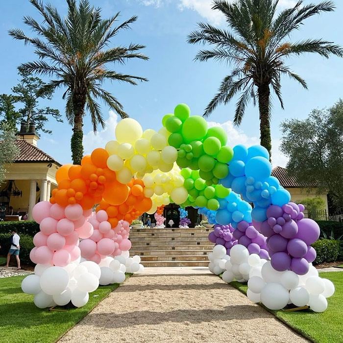 Zincir Balon Tüneli Bahçe Süsleme Paketi