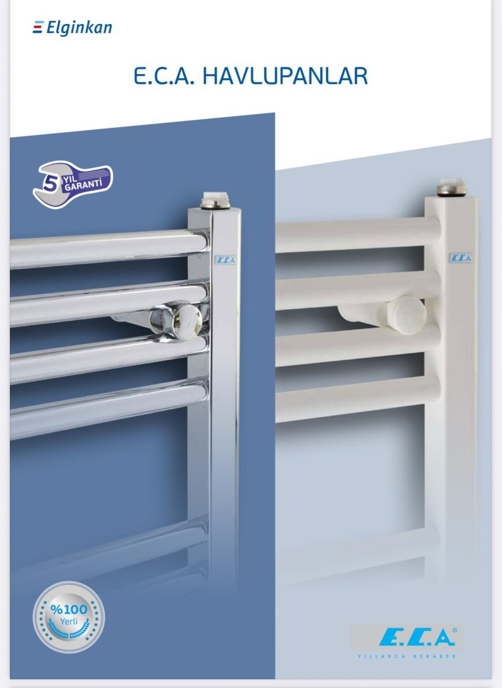 ECA 50x70 Cm Krom Radyatör Vanalı 