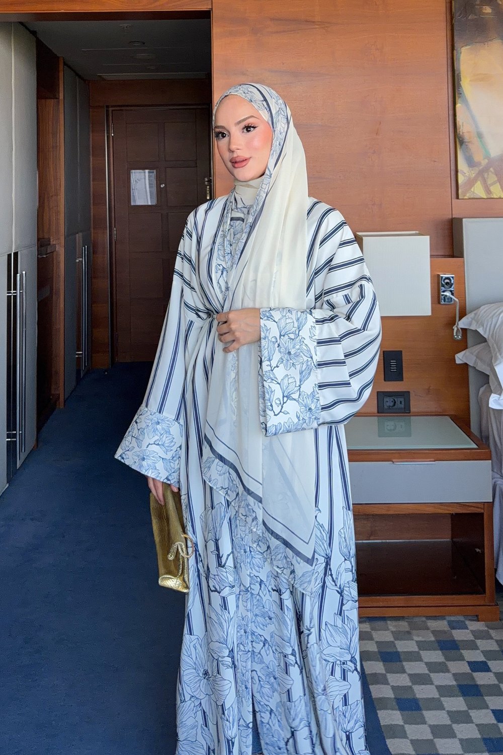 .Dare Abaya - Lacivert
