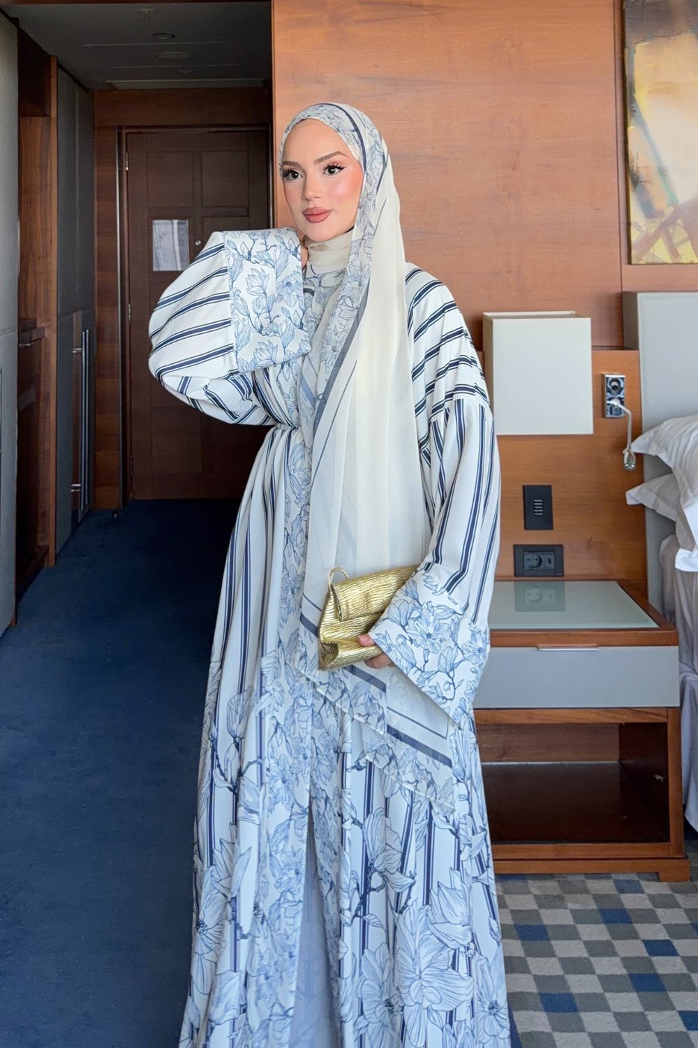 .Dare Abaya - Lacivert