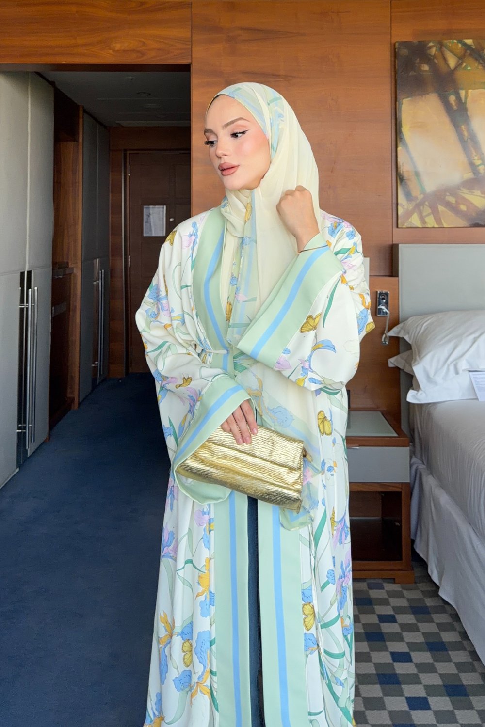 Alya Abaya - Mint Yeşili