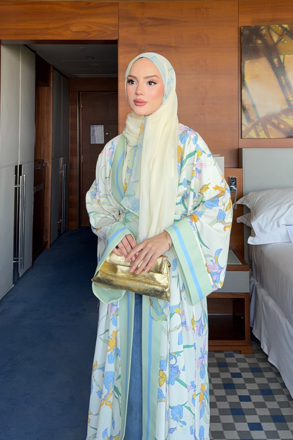 Alya Abaya - Mint Yeşili
