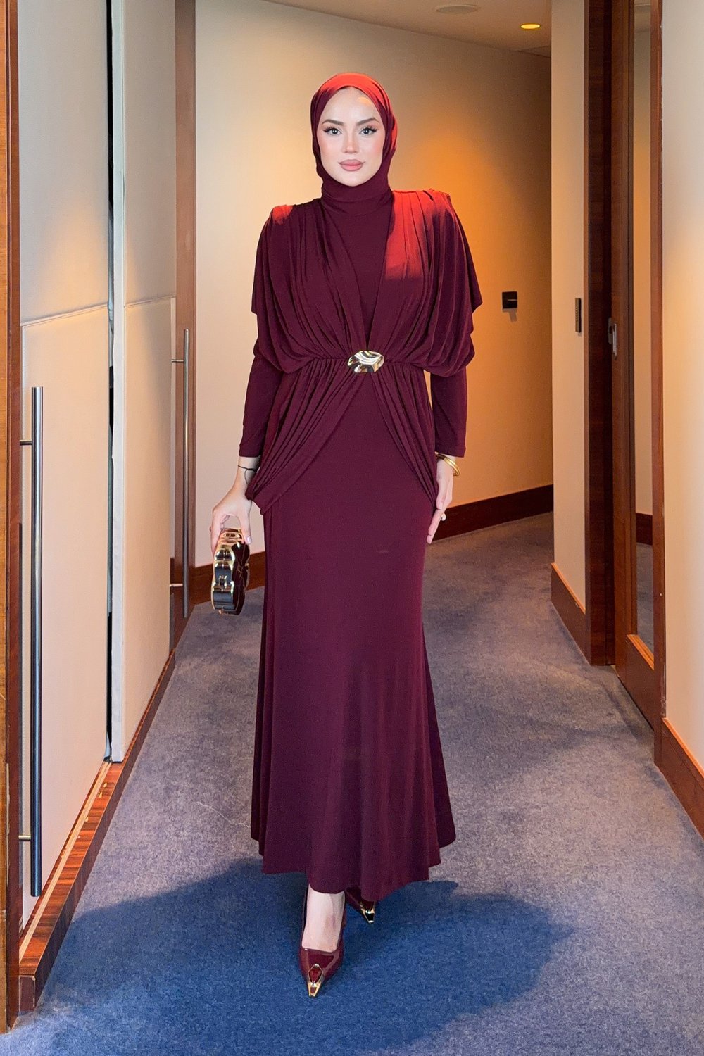 Aseel Elbise - Bordo