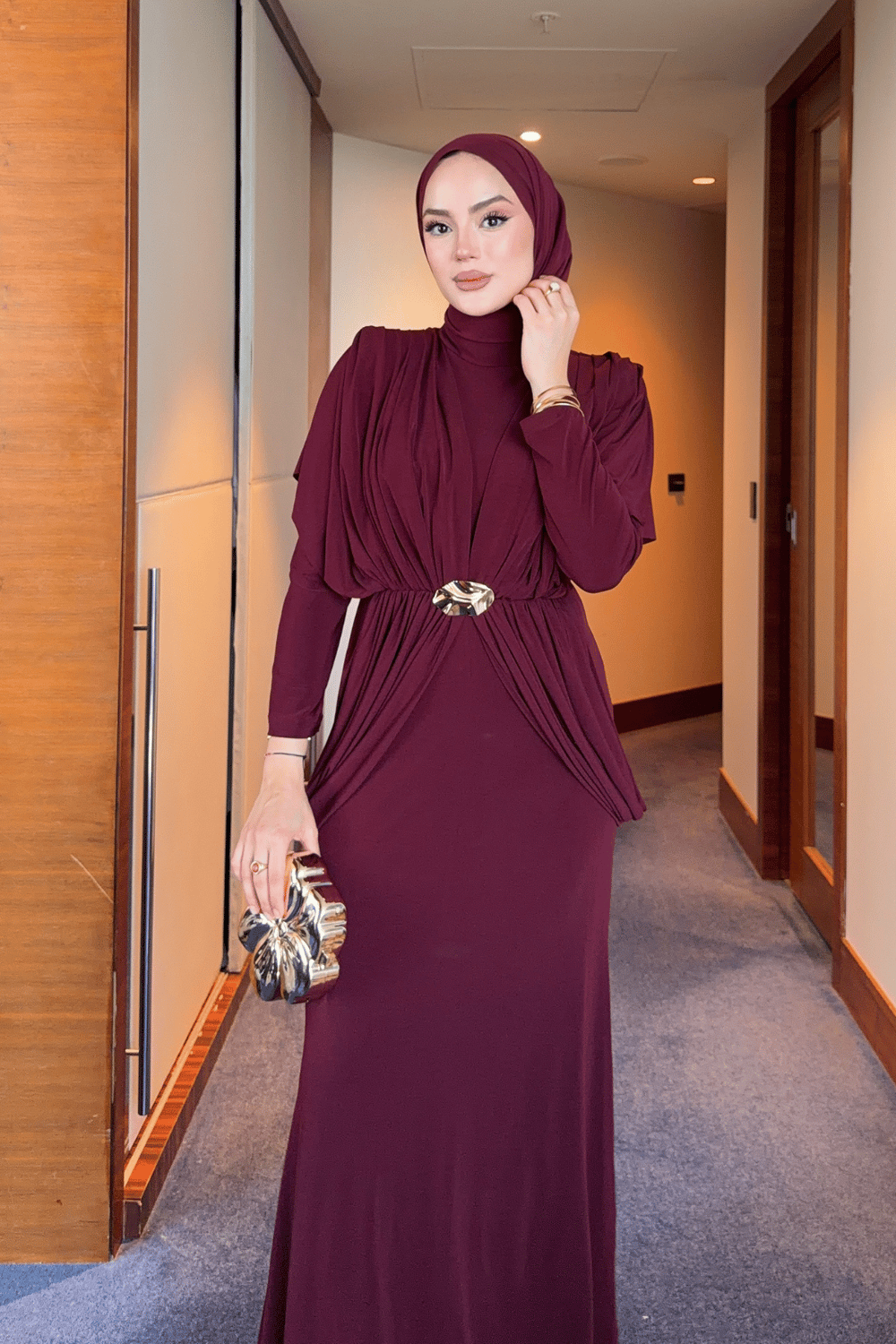 Aseel Elbise - Bordo
