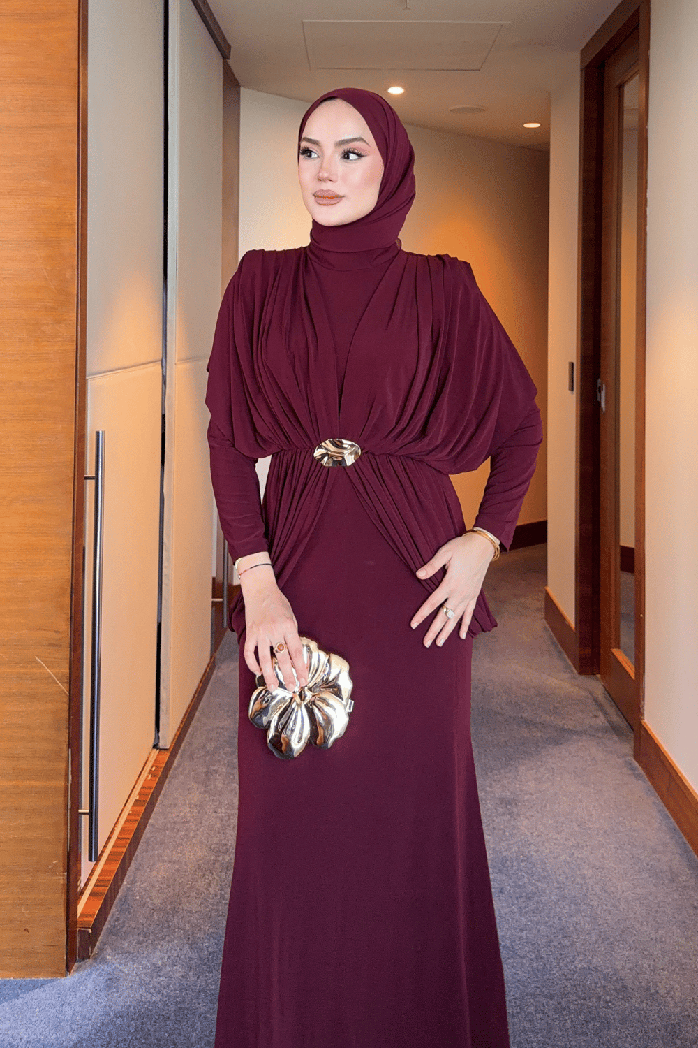Aseel Elbise - Bordo