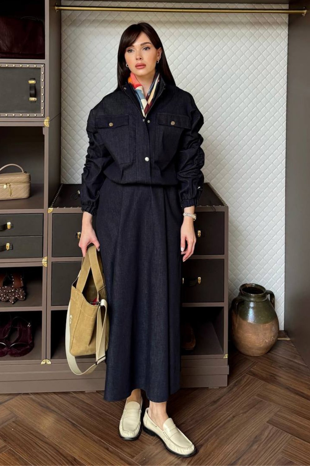 Branca Denim Takım - Lacivert