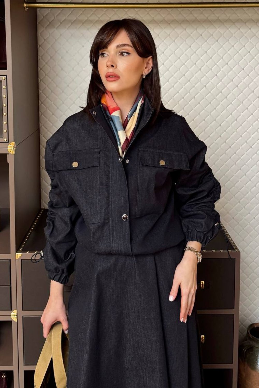Branca Denim Takım - Lacivert