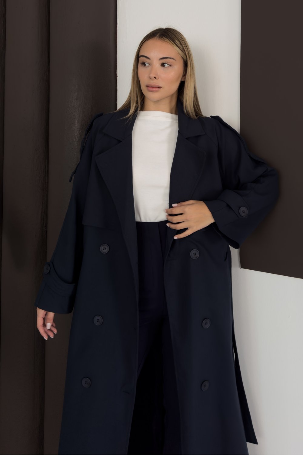 Enera Trench - Lacivert