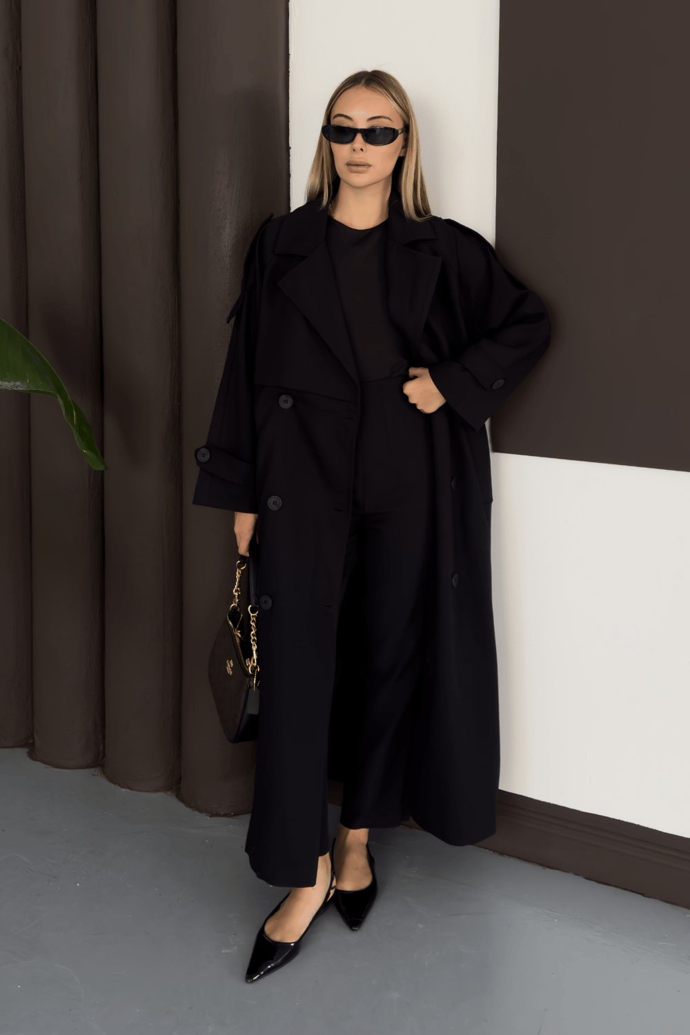Enera Trench - Siyah