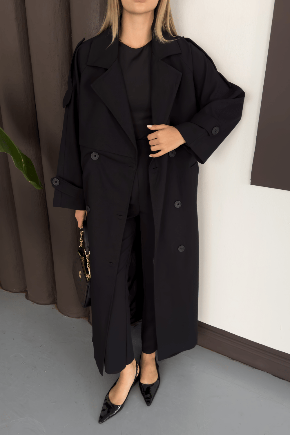 Enera Trench - Siyah