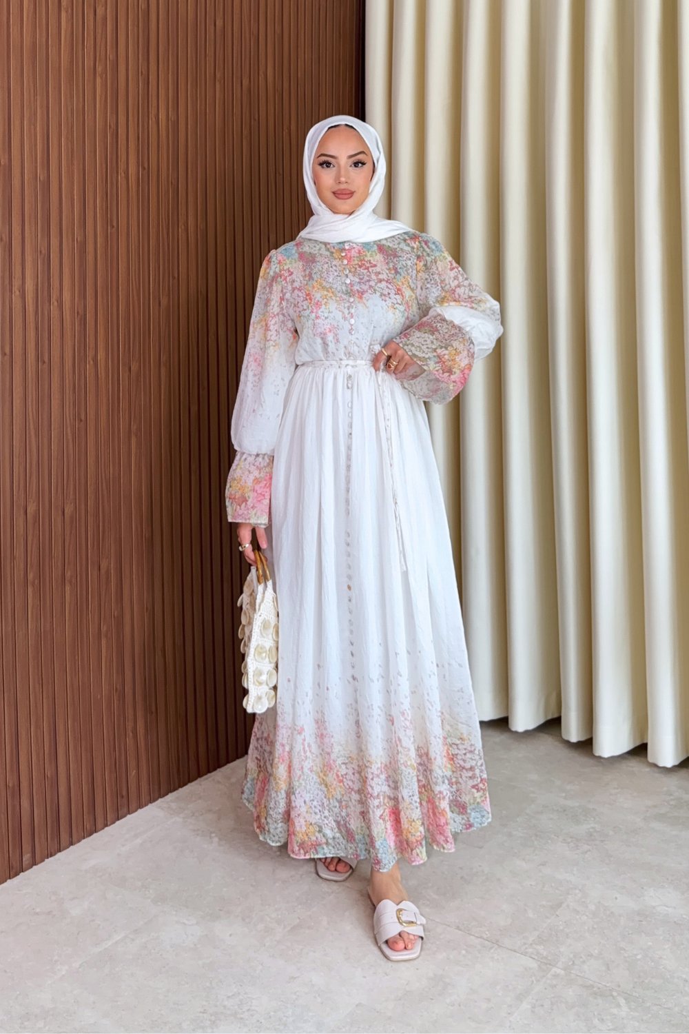 Henna Elbise - Beyaz