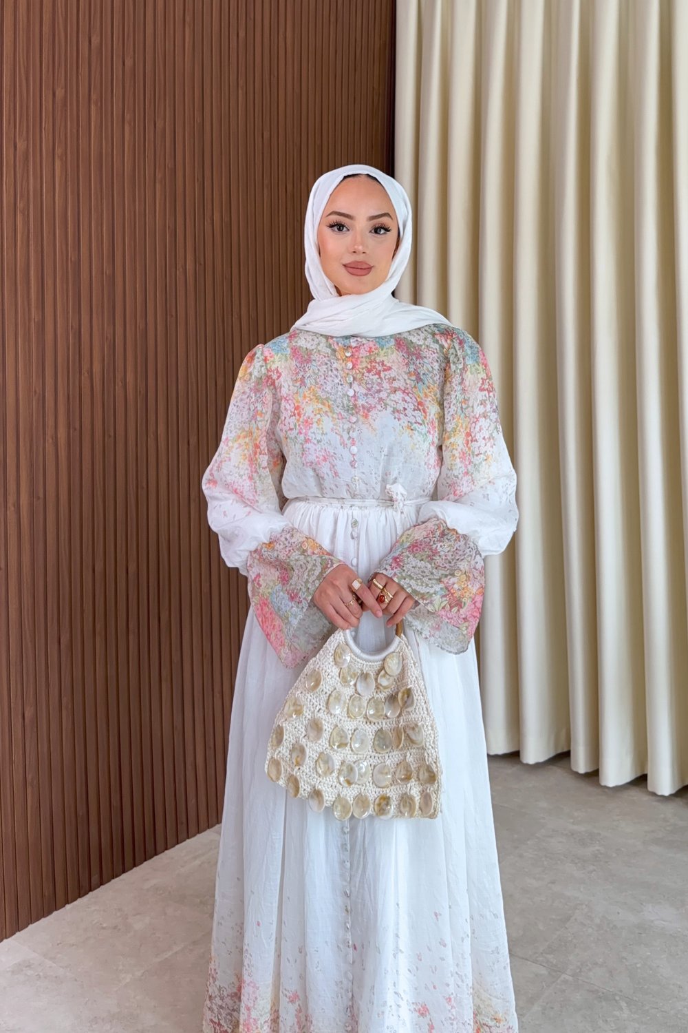 Henna Elbise - Beyaz