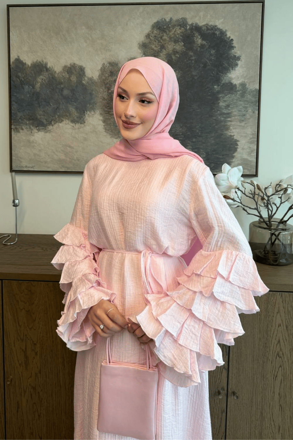 Jouve Elbise - Pembe