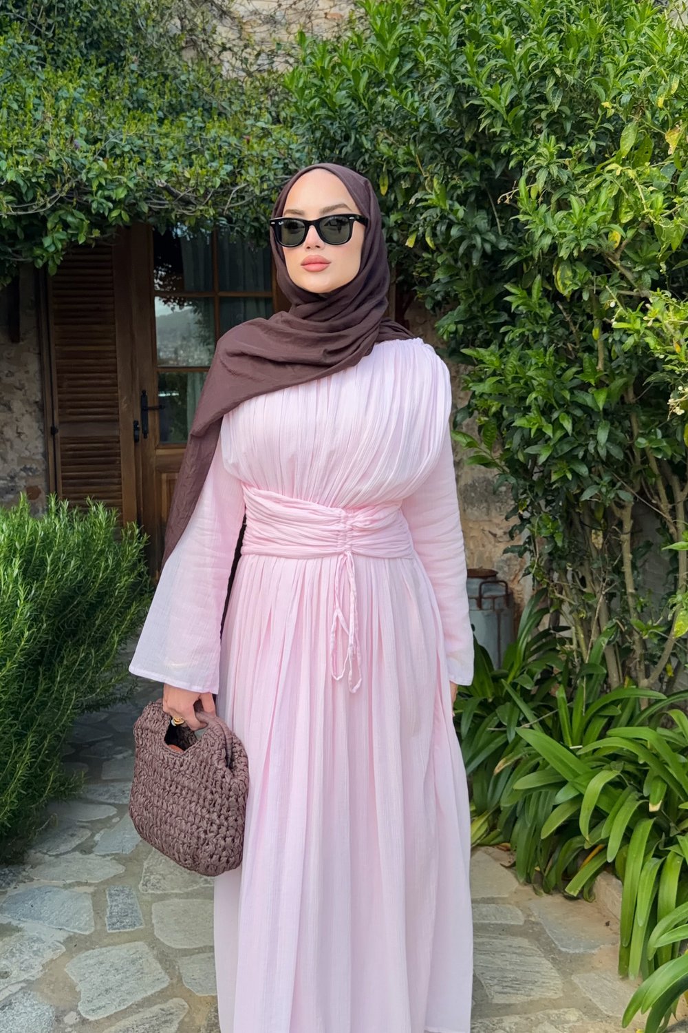 Maun Elbise - Pembe