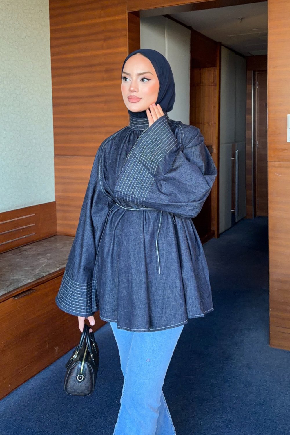 Mina Denim Gömlek - Lacivert