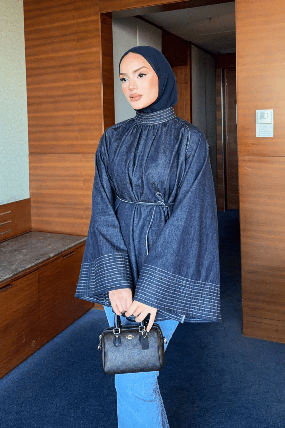 Mina Denim Gömlek - Lacivert