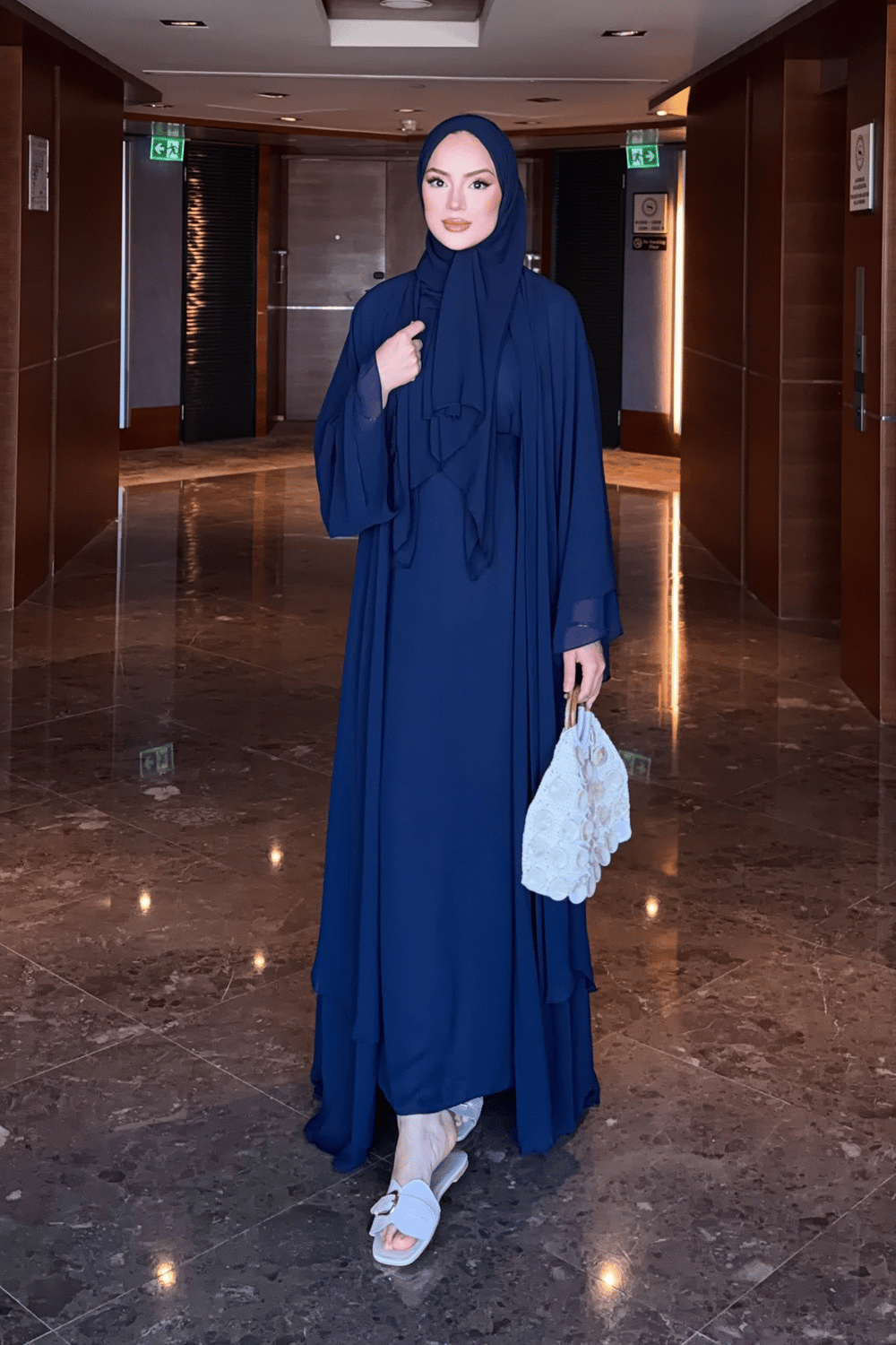 Mono Abaya - Lacivert