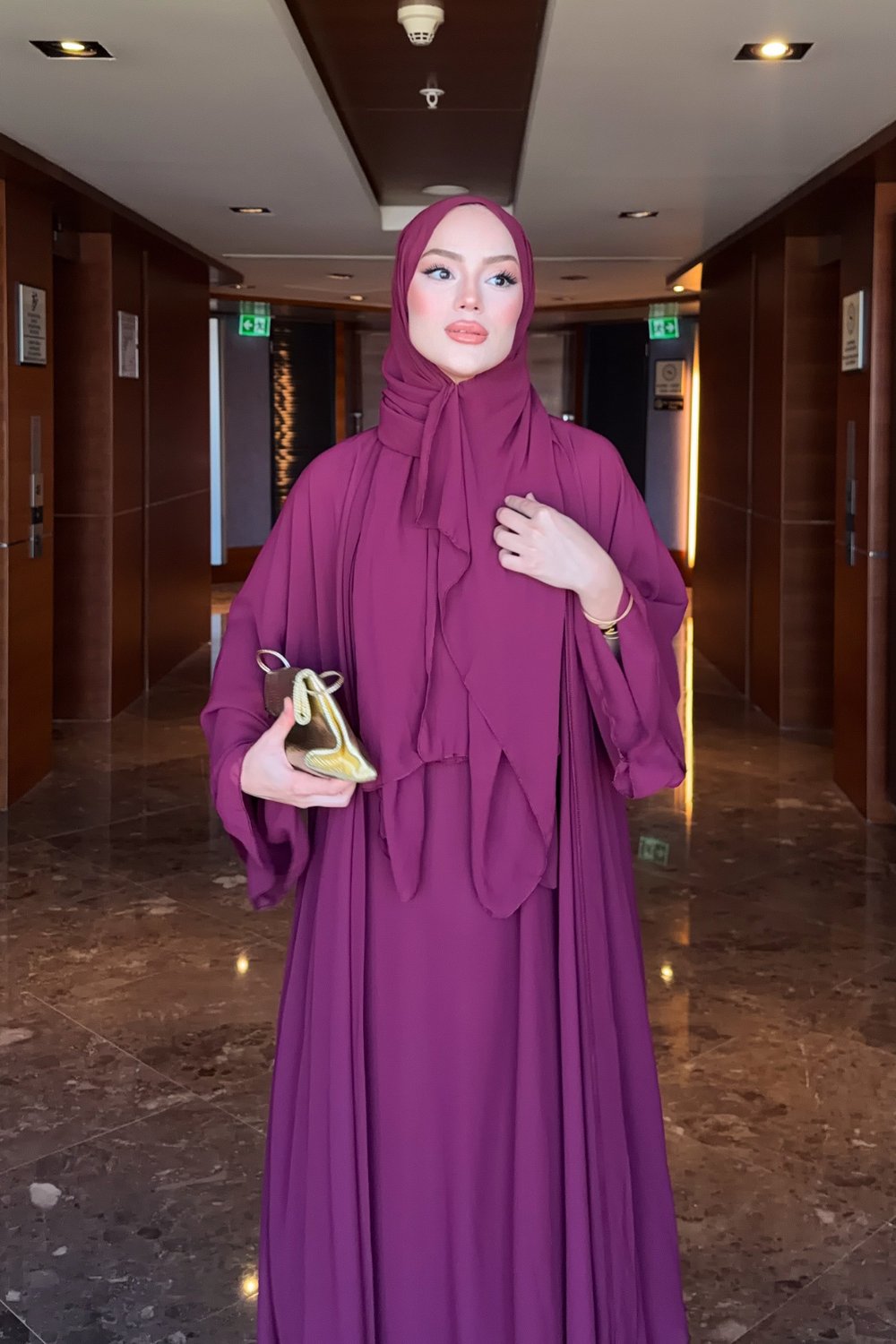 Mono Abaya - Mürdüm