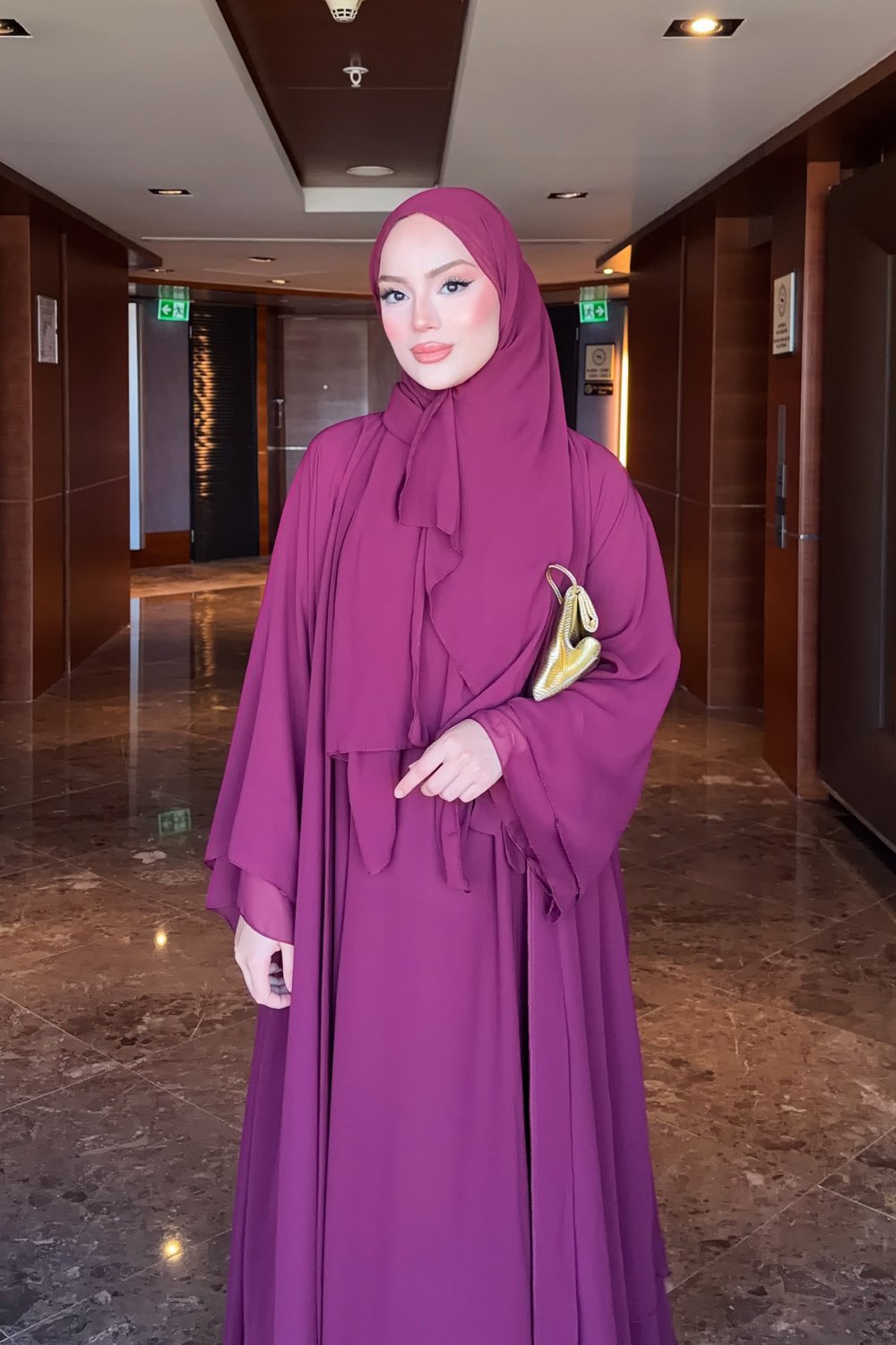 Mono Abaya - Mürdüm