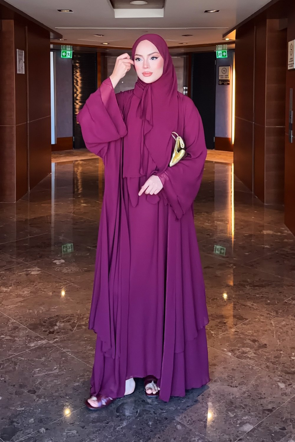 Mono Abaya - Mürdüm